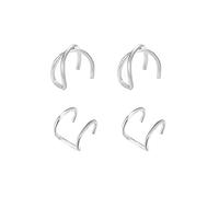 FFWTPY Earcuffs Geométricos Minimalistas Pendientes Clip Oreja Ajustables Accesorios Joyería Mujer