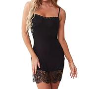 FFWTPY Lingerie Sexy Mujer Eróticos Camisón Encaje Tirantes Finos Lenceria Hot Ropa Interior Body Camisones Sexys Conjunto Picardias Transparente Divertida