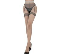 FFWTPY Medias Mujer Liguero Sexy Transparentes Diseño Elegante Rejilla Medias Finas Pantys Suaves moda Estilizada Accesorios para Fiesta
