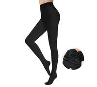 FFWTPY Medias Termicas Mujer Invierno Leggings Gruesos Negro Nude Térmico Adelgazante Pantalones de Elástico Cintura Alta de Forro Polar
