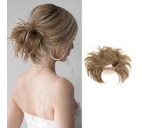 FFWTPY Moño Postizo Messy Extensiones Extensión Cabello Sintético Peinado Recogido Elegante Accesorio Pelo Natural Voluminoso para Mujeres el Uso Diario