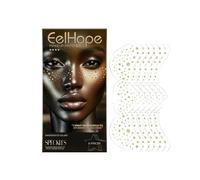 FFWTPY Pegatinas Faciales Brillantes Estrellas Puntos Tatuajes Temporales Maquillaje Corporal Decoración Facial Metálica