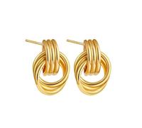 FFWTPY Pendientes de aro en espiral de plata esterlina 925 diseño moderno y elegante joyería para mujer pendientes de alta calidad accesorios de moda para cualquier ocasión