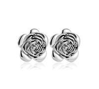 FFWTPY Pendientes de Flor Rosa en Oro Elegantes Accesorios para Mujer Joyas de Alta Calidad Diseño Exclusivo y Sofisticado