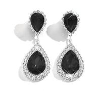 Ffwtpy Pendientes De Gota De Agua De Cristal Brillante Pendientes Largos De Fiesta Joyería De Moda Para Mujer Accesorios Elegantes Para Eventos Especiales