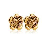 FFWTPY Pendientes Mujer Plata Florales Elegantes Pendientes de Rosa para Mujeres Joyería Moderna para Todas las Ocasiones