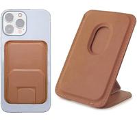 FFWTPY Portatarjetas De Negocios con Soporte Plegable Cartera Magnética para Teléfono Móvil Funda para Tarjetas De Crédito Accesorios De Oficina Negro Pack De 2