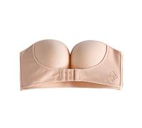 FFWTPY Sujetador sin Tirantes Mujer Push up Adhesivo Multiposicion Forma Bandeau Strapless Sujetadores Invisible Efecto Realce Copas Acolchadas Cierre Frontal
