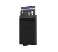 FFWTPY Tarjetero Minimalista Automático Aluminio Protección RFID Cartera Delgada Porta Tarjetas Crédito Hombre