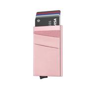 FFWTPY Tarjetero Minimalista Automático Aluminio Protección RFID Cartera Delgada Porta Tarjetas Crédito Hombre