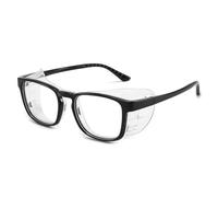 FGAQLUK Gafas Antialérgicas Antipolen For Adultos, Montura Envolvente Completa De Silicona Extendida: Gafas Extraíbles, Gafas Antiluz Azul, Antivaho Y Anti-UV (Color : Negro)
