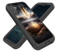 FGDRFGRW - Carcasa protectora híbrida de doble capa diseñada para Galaxy S23 FE de 6.4 pulgadas, resistente y duradero, a prueba de golpes, resistente a prueba de golpes, vía láctea