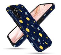 FGDRFGRW Funda diseñada para Samsung Galaxy A16 5G, funda de TPU + PC de 2 capas, funda protectora a prueba de golpes - Space Rocket Planet