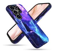 FGDRFGRW Funda diseñada para Samsung Galaxy S25 Ultra, 2 capas de TPU + PC, funda protectora a prueba de golpes, tigre blanco, pantera negra