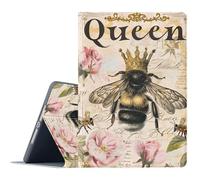 FGDRFGRW Funda para iPad Pro de 11 pulgadas M4 (iPad de 5ª generación 2024), soporte ajustable, función de encendido y apagado automático, cubierta de protección de cuerpo completo - Queen Bee