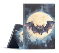 FGDRFGRW Funda para iPad Pro de 13 pulgadas 2025/2024 (8ª/7ª generación, M5/M4), soporte ajustable, función de encendido y apagado automático, cubierta de protección de cuerpo completo - Bat Moon