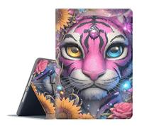 FGDRFGRW Funda para Samsung Galaxy Tab S6 de 10.5 pulgadas 2019 modelo SM-T860/T865/T867, soporte ajustable, función de encendido y apagado automático, cubierta de protección de cuerpo completo, tigre