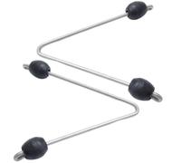 FGDTREE 2 adaptadores de tubo de látex en forma de V, conector de pesca submarina para fusil submarino, accesorios de conexión de lanza, accesorios de pesca