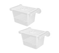 FGDTREE 2 cajas transparentes para criar acuarios con 2 ventosas divisoras para protección de peces, camarones y freír