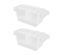 FGDTREE 2 cajas transparentes para criar acuarios con 2 ventosas divisoras para protección de peces, camarones y freír
