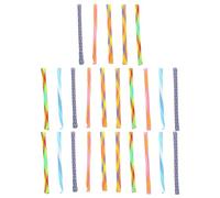 FGDTREE 25 tubos de gato tejido de juguete interactivo para dentición masticar tubo de resorte para hacer ejercicio, regalos para gatos, juguete interactivo