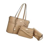 FGDTREE 3 bolsas de hombro prácticas con temática retro, espaciosas bolsas de poliuretano para axilas, perfectas para el trabajo al aire libre o bolsa de trabajo de compras, color carne