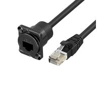 FGDTREE Acoplador de red Cat6 RJ45 de alta velocidad, diseño D, conectores RJ45 con ABS y construcción de metal para una red de conexión segura