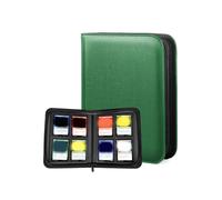 FGDTREE Álbum de tarjetas de intercambio de 4 bolsillos, capacidad para 160 unidades, piel sintética, carpeta para tarjetas coleccionables y deportivas