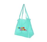 FGDTREE Bolsa de nailon transpirable con asa ergonómica, diseño resistente a la arena para adultos, accesorios de playa, malla de almacenamiento, bolsa de playa para recoger conchas
