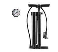 FGDTREE Bombas de suelo para bicicletas con manómetro, inflador de bicicleta de alta presión, bombas manuales de neumáticos, accesorios de ciclismo, accesorios de bicicleta