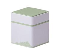 FGDTREE Botes de té de metal cuadrados de metal con tapas, recipientes vacíos decorativos de hojalata corta/alta, caja de hierro para té