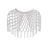 FGDTREE Collar de hombro hecho a mano con cuentas de perlas artificiales, cadena para el cuerpo, joyería de lujo para un aspecto sofisticado que mejora la apariencia general