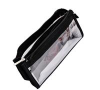 FGDTREE Estuche transparente para bolígrafos estéticos, estuche de 6 capas, estuche de gran capacidad, suministros escolares, estuche para lápices, Black, Mass Beauty