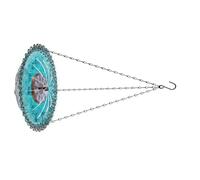 FGDTREE Fuente de baño colgante para pájaros al aire libre, fuente de energía solar, atrae pájaros ardillas gran capacidad jardín