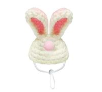 FGDTREE Gorro de punto hecho a mano para animales pequeños, para mascotas que se mantienen cómodas durante el invierno, bonito sombrero de hámster hecho a mano que proporciona calidez para animales