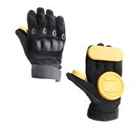 FGDTREE Guantes de deslizamiento de descenso con discos deslizantes, longboards de mano, guantes deslizantes para patinaje, patinaje sobre ruedas, guantes deslizantes al aire libre