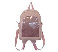 FGDTREE Itabag - Mochila de hombro de nailon para mujer, diseño japonés, transparente, pequeña mochila escolar para animes, mochila transparente japonesa, a