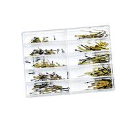 FGDTREE Juego de manecillas de reloj para horas, minutos y segundos con mecanismo de montaje rápido para actualizaciones eficientes, manecillas de movimiento de reloj impermeables, Oro negro.