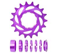 FGDTREE Juego de ruedas libres de una sola velocidad 16T 18T con espaciador para conversión de bicicletas de una sola velocidad