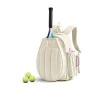 FGDTREE Mochila de viaje para mujer con almacenamiento de zapatos y compartimento húmedo y seco, para raquetas de tenis y portátiles de nailon, mochilas de tenis