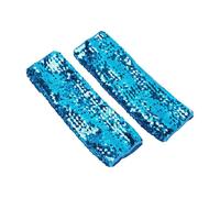 FGDTREE Paquete de 2 fundas de brazo de lentejuelas de alta elasticidad para amantes de fiestas y artistas, festivales, celebraciones, Hulan, Talla única