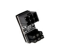 FGDTREE Placa adaptadora PCIe de 8 pines con ángulos de 180 grados para cableado de tarjeta gráfica de escritorio para tarjeta gráfica de escritorio, adaptador de corriente GPU