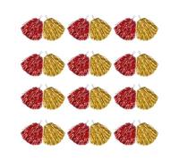 FGDTREE Pompones de animadora de mano con asa para niños y adultos, equipos, deportes, fiestas, bailes, animadoras, animadoras, bola de flores