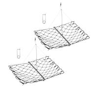 FGDTREE Red de cangrejos plegable cuadrada para cangrejos fundibles, accesorios de pesca para capturas rápidas y fácil almacenamiento, peces moldeables cuadrados
