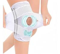 FGDTREE Rodilla de absorción de impactos con estabilizadores laterales, transpirable, para correr, entrenamiento, deportes, recuperación de lesiones, refuerzo de rodilla