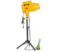 FgdVrelnor Máquina de Espuma 1000W,con Trípode Ajustable 1-1,5 m, Cañón de Espuma Alcance 3.1 m, Cobertura 30㎡, Fiestas Piscina Jardín Yellow