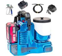 FgdVrelnor Pistola a Spruzzo Ad Aria Compressa Ad Alta Velocità,Spruzzatore Airless a Batteria Da 500 W,Di Tubo Flessibile Da 180 Cm, con Prolunga Da 30 Cm,per Vernici e Smalti Al Lattice.