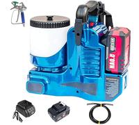 FgdVrelnor Pistola per Verniciatura Airless Ad Alta Velocità,Airless a Batteria Da 500 W, 6 Velocità, Serbatoio Da 1,2 l,Di Tubo Flessibile Regolabile Da 180 Cm,Metallo, Recinzioni Da Giardino, ECC.