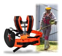 FGen Cortacésped de arnés de doble hombro, correa ajustable para cortacésped, profesional correa de hombro desbrozadora, recortadora de arnés doble hombro para desbrozadora o Gardenning