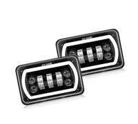 FGGHDR Delantero Montaje Faros 4 Faros LED De X 6 Pulgadas 90 W 12 V 24 Con Luces Circulación Diurna Para Chevrolet Para Camaro Cavalier El Camino Monte Carlo(2pc LED Headlight)